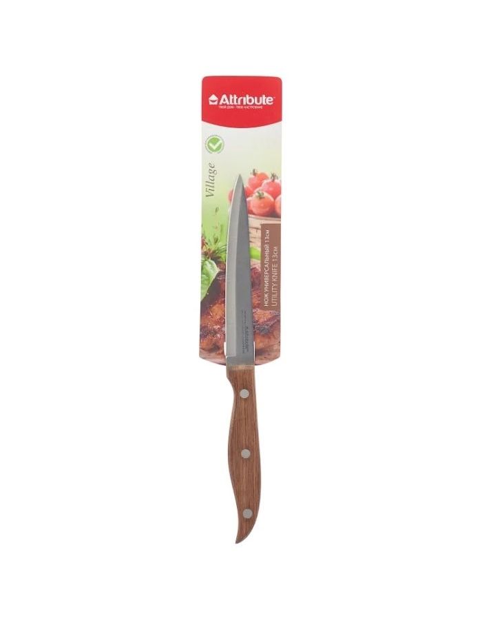 Нож универсальный Attribute Knife Village AKV015 13см нож для овощей attribute knife chef akc003 8см