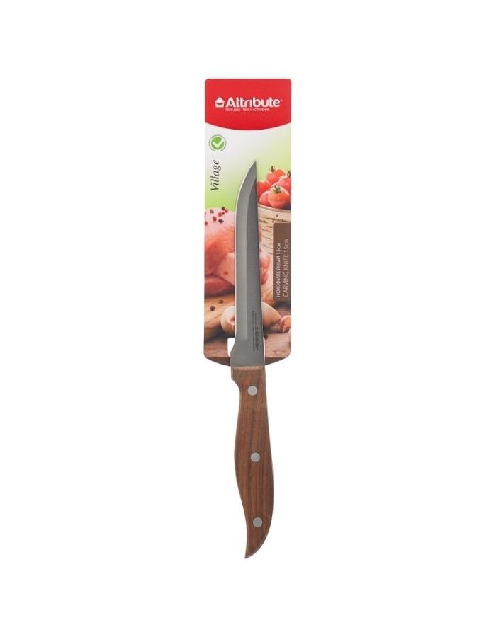 Нож филейный Attribute Knife Village AKV036 15см нож attribute estilo 15см филейный нерж сталь пластик