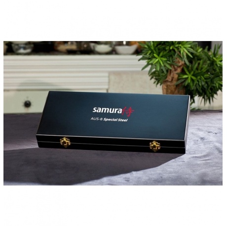 Набор из 3 ножей Samura Mo-V Stonewash в подарочной коробке, G-10 - фото 2
