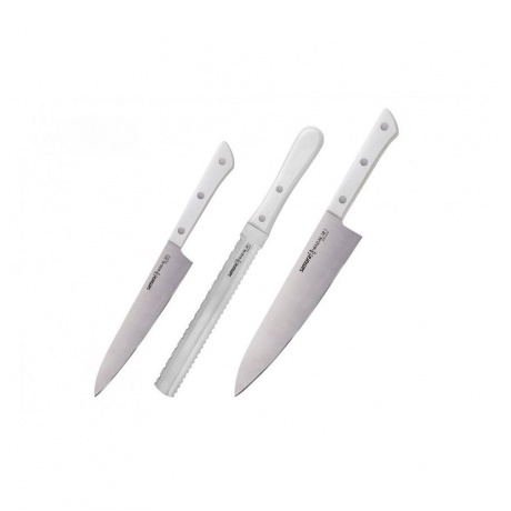 Набор ножей 3 в 1 Samura Harakiri, корроз.-стойкая сталь, ABS пластик - фото 1