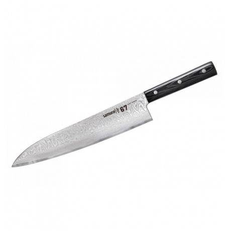 Нож Samura 67 Гранд Шеф, 24 см, дамаск 67 слоев, микарта - фото 1