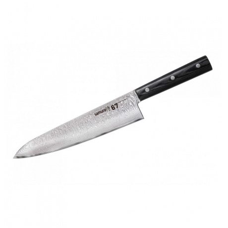 Нож Samura 67 Шеф, 20,8 см, дамаск 67 слоев, микарта - фото 1