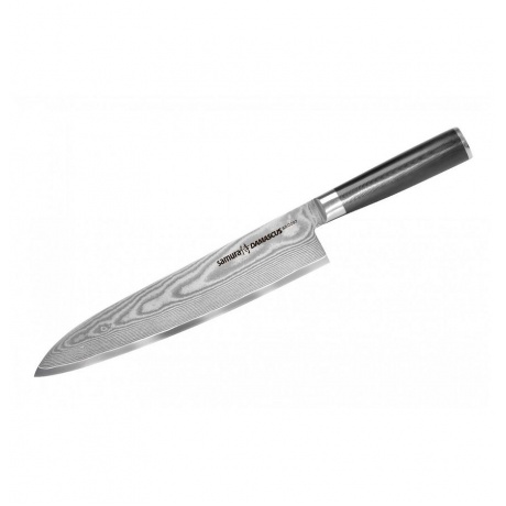 Нож Samura Damascus Гранд Шеф, 24 см, G-10, дамаск 67 слоев - фото 1