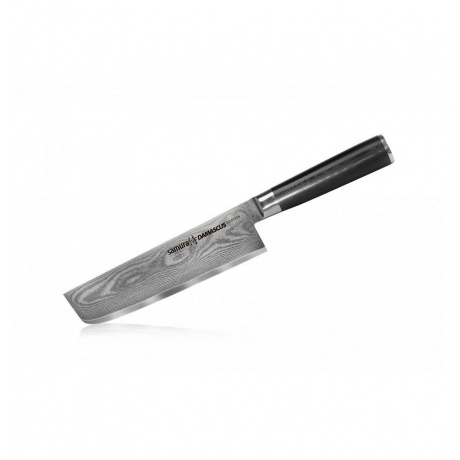 Нож Samura Damascus накири, 16,7 см, G-10, дамаск 67 слоев - фото 1