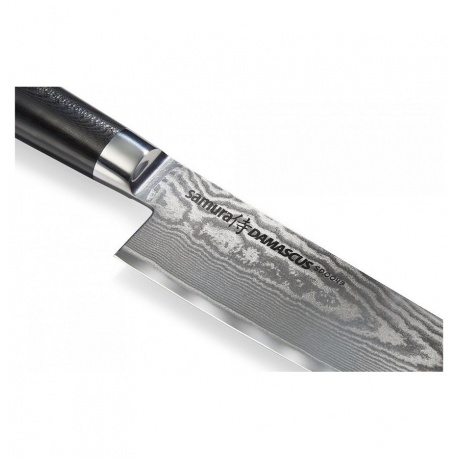 Нож Samura Damascus накири, 16,7 см, G-10, дамаск 67 слоев - фото 2