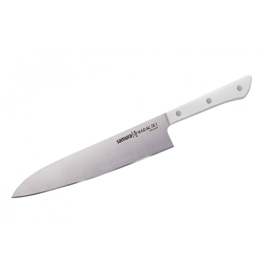 Нож Samura Harakiri Гранд Шеф, 24 см, корроз.-стойкая сталь, ABS пластик нож samura овощной harakiri 9 9 см корроз стойкая сталь abs пластик