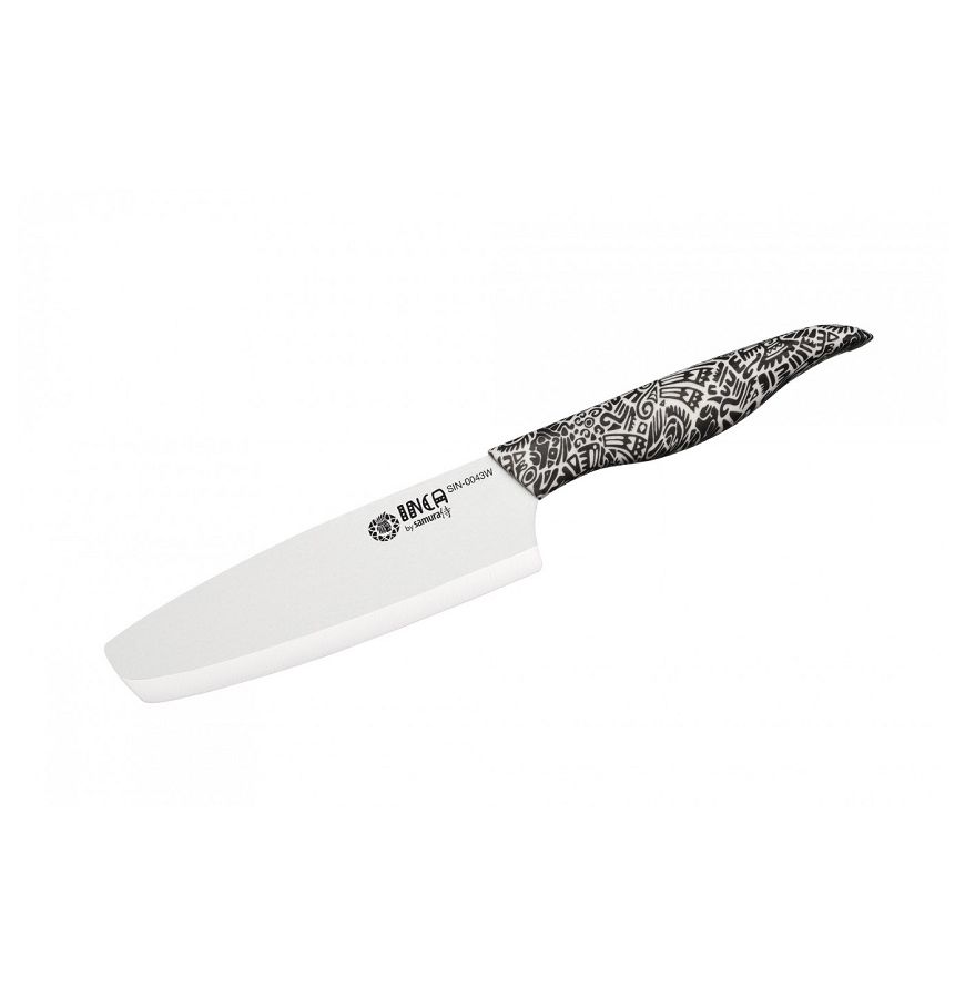 Нож Samura Inca накири, 16,5 см, белая циркониевая керамика