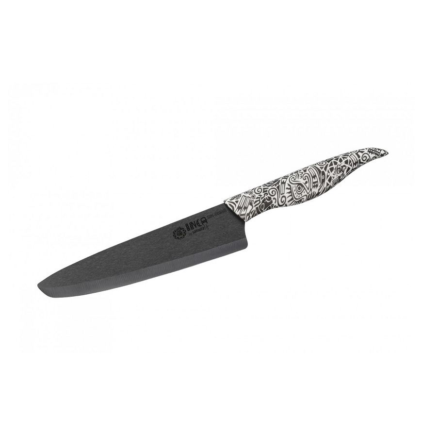 Нож Samura Inca Шеф, 18,7 см, чёрная циркониевая керамика Нож Samura Inca Шеф, 18,7 см, чёрная циркониевая керамика