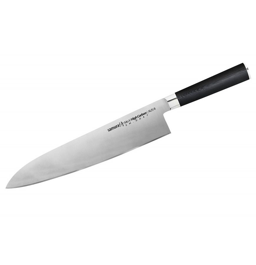 Нож Samura Mo-V Гранд Шеф, 24 см, G-10 нож samura обвалочный mo v 16 5 см g 10