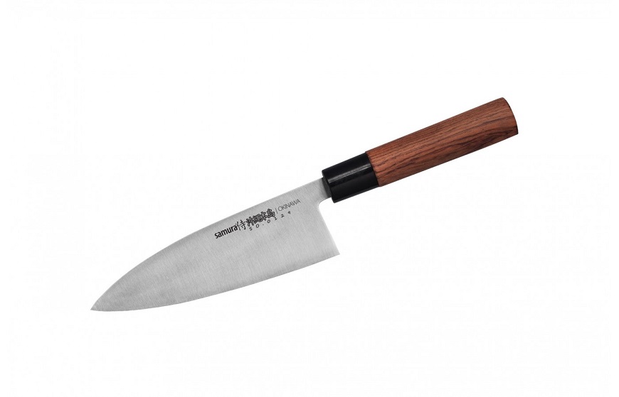 Нож Samura Okinawa Деба, 17 см, AUS-8, палисандр