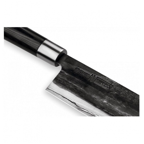 Нож Samura Super 5 накири, 17,1 см, VG-10 5 слоев, микарта - фото 2