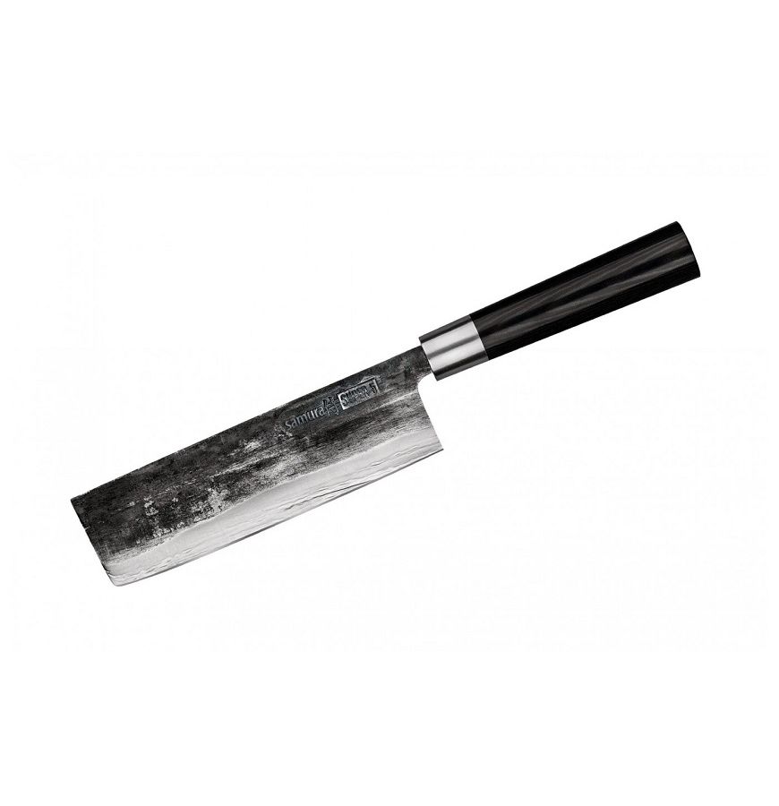 Нож Samura Super 5 накири, 17,1 см, VG-10 5 слоев, микарта нож samura blacksmith накири 16 8 см aus 8 микарта