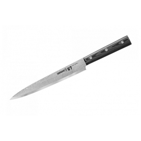 Нож Samura для нарезки 67, 19,5 см, дамаск 67 слоев, микарта - фото 1