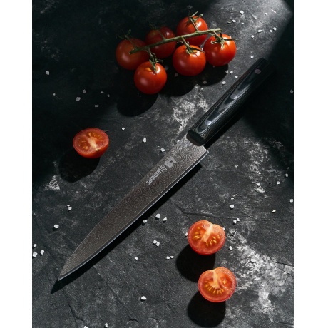 Нож Samura для нарезки 67, 19,5 см, дамаск 67 слоев, микарта - фото 4