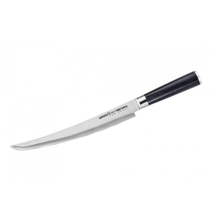 Нож Samura для нарезки Mo-V, слайсер Tanto, 23 см, G-10 нож для нарезки mo v 23 см sm 0045 k samura