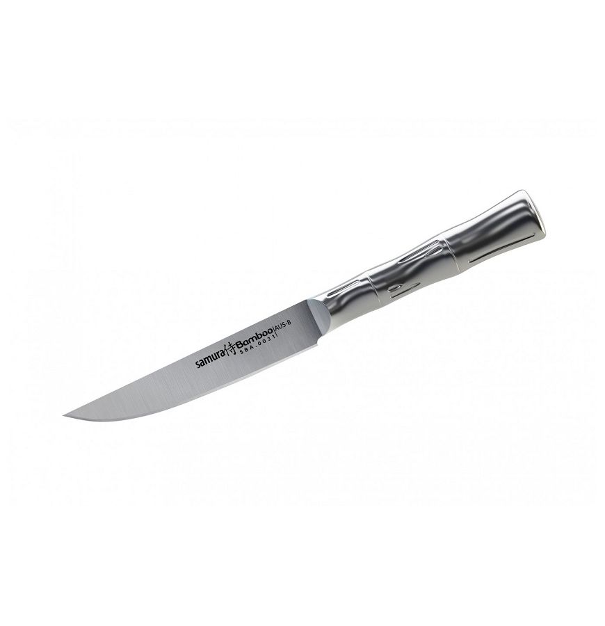 Нож Samura для стейка Bamboo, 11 см, AUS-8 нож для стейка tefal fresh kitchen 11 см k1220805