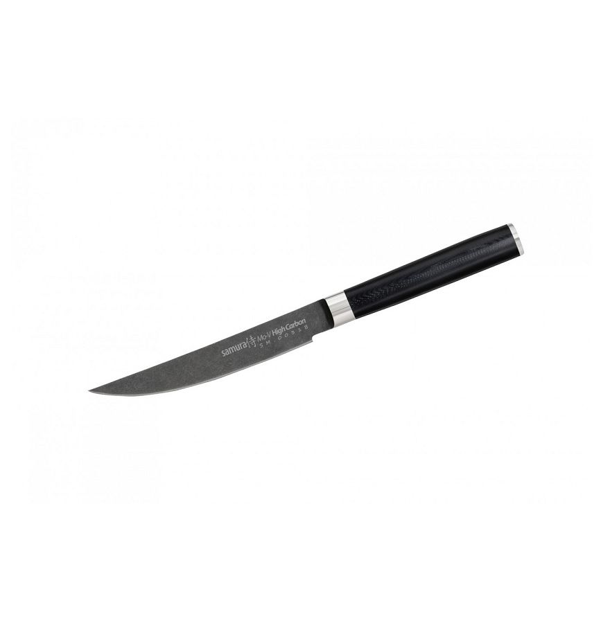 Нож Samura для стейка Mo-V Stonewash, 12 см, G-10 топорик кухонный samura mo v stonewash 18 см g 10