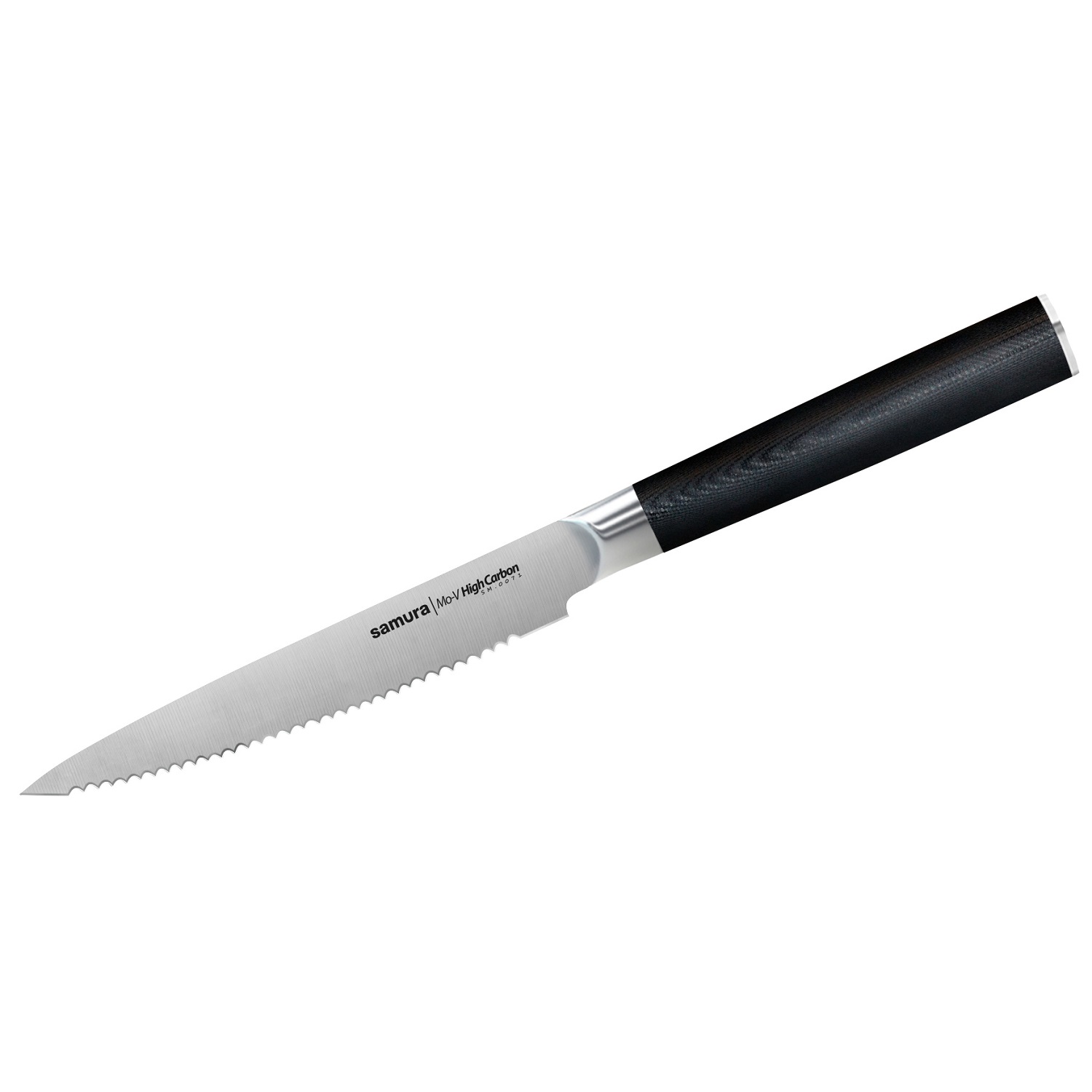 Нож Samura для томатов Mo-V, 12 см, G-10 нож samura обвалочный mo v 16 5 см g 10