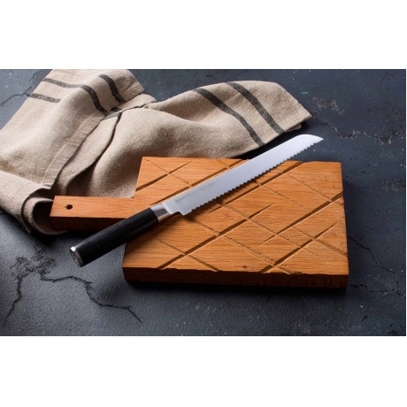 Нож Samura для хлеба Mo-V, 23 см, G-10 - фото 4