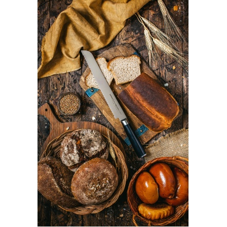 Нож Samura для хлеба Mo-V, 23 см, G-10 - фото 5