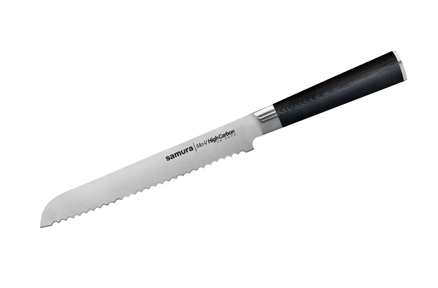 Нож Samura для хлеба Mo-V, 23 см, G-10 нож для овощей mo v 9 см sm 0010 k samura