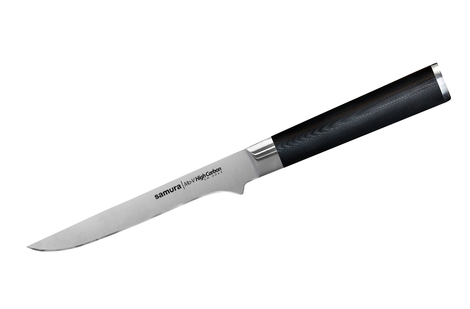 Нож Samura обвалочный Mo-V, 16,5 см, G-10 нож для овощей mo v 9 см sm 0010 k samura
