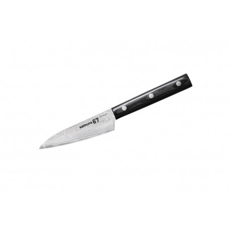 Нож Samura овощной 67, 9,8 см, дамаск 67 слоев, микарта - фото 1