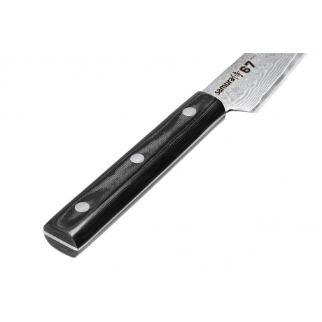 Нож Samura овощной 67, 9,8 см, дамаск 67 слоев, микарта - фото 2