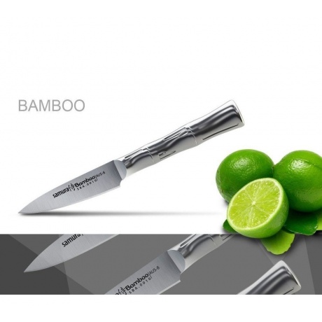 Нож Samura овощной Bamboo, 8 см, AUS-8 - фото 2