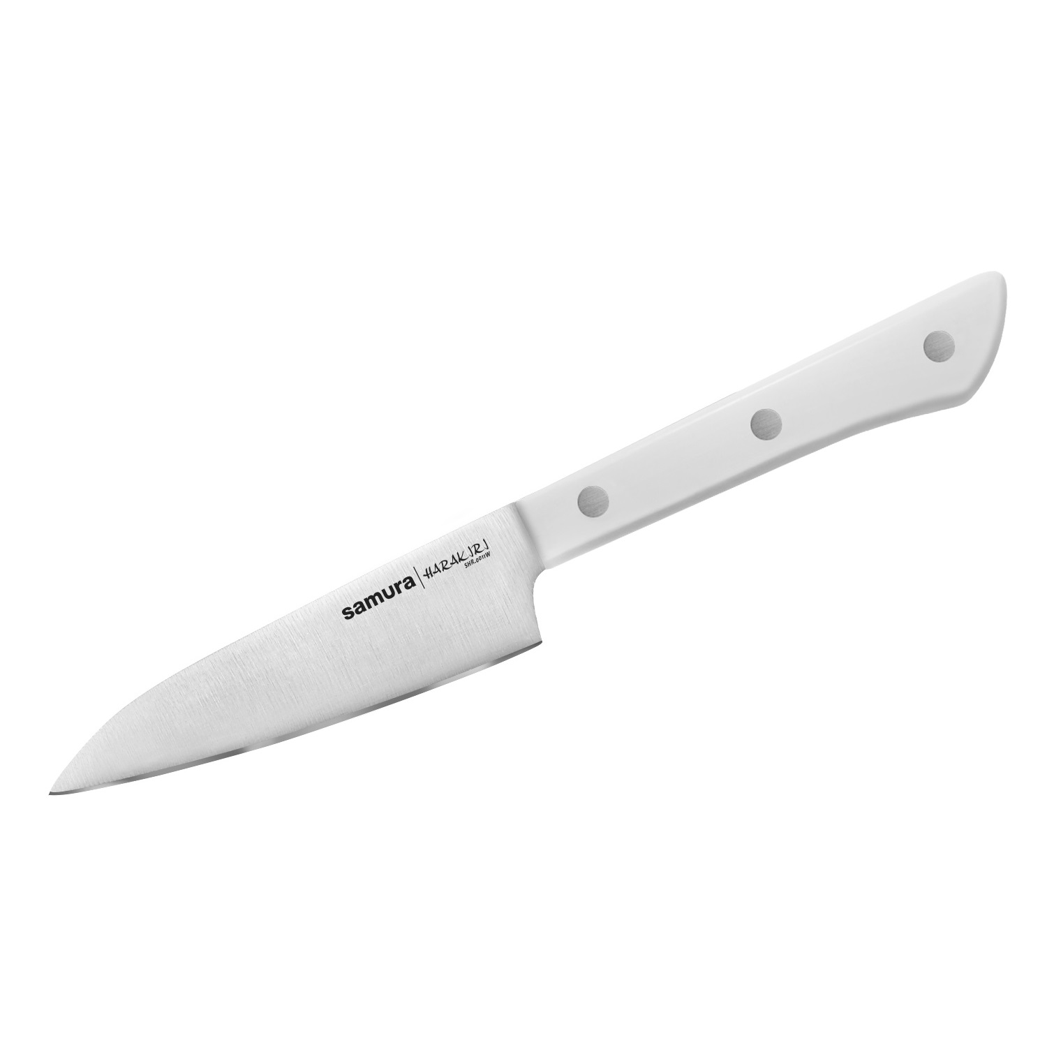 Нож Samura овощной Harakiri, 9,9 см, корроз.-стойкая сталь, ABS пластик samura нож harakiri для овощей 9 9 см shr 0011wo k samura