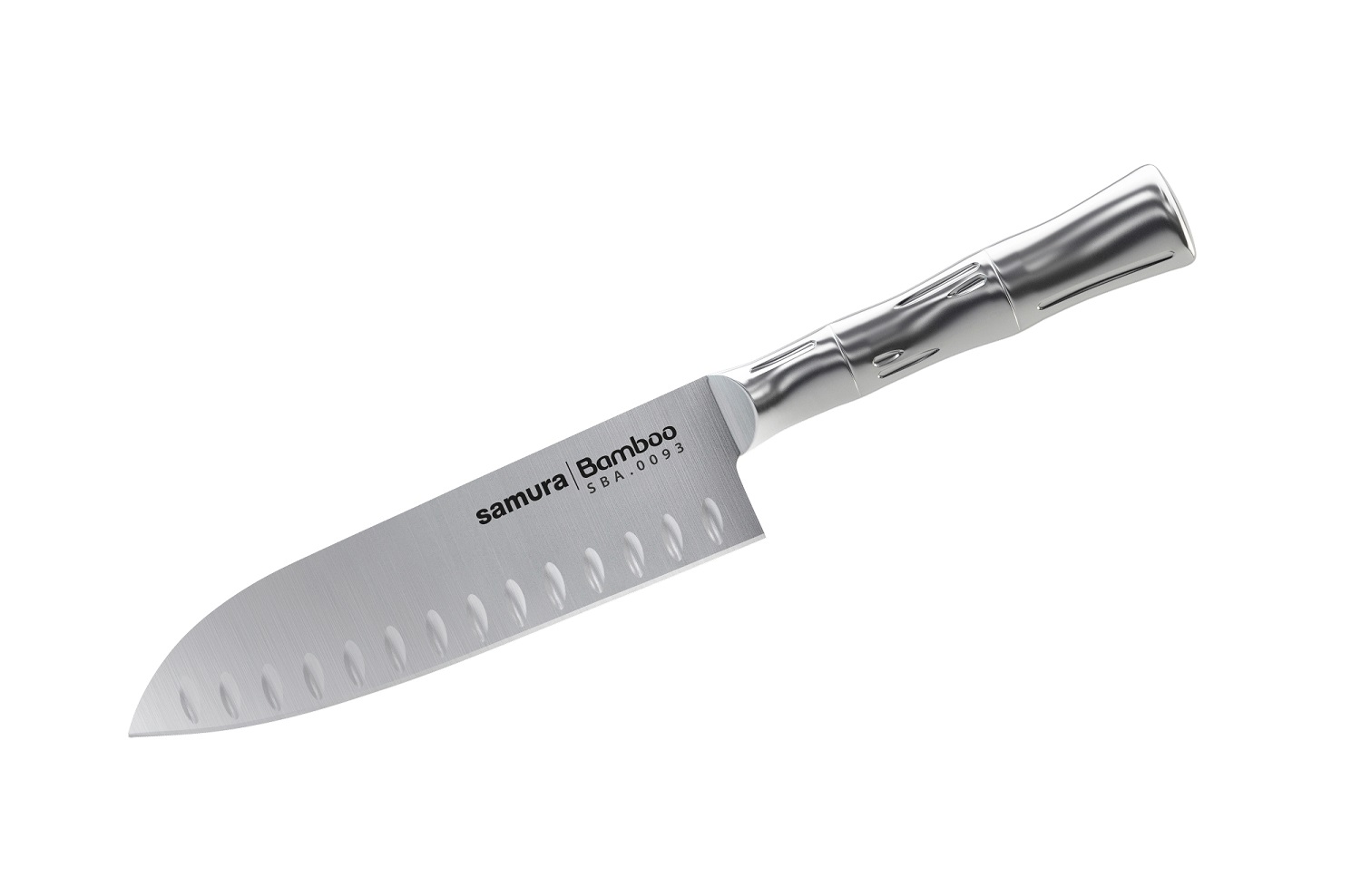 Нож Samura сантоку Bamboo, 13,7 см, AUS-8 нож samura blacksmith накири 16 8 см aus 8 микарта