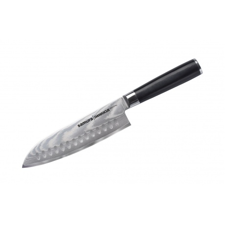 Нож Samura сантоку Damascus, 18 см, G-10, дамаск 67 слоев - фото 1