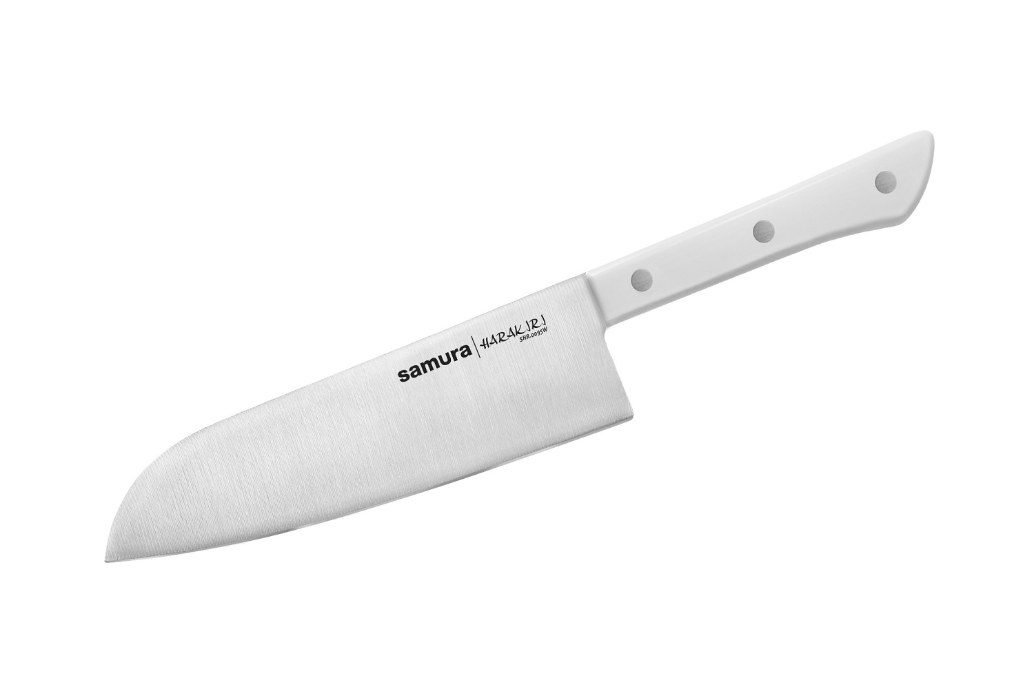 Нож Samura сантоку Harakiri, 17,5 см, корроз.-стойкая сталь, ABS пластик набор ножей 8 в 1 samura harakiri корроз стойкая сталь abs пластик
