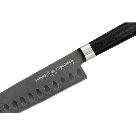 Нож Samura сантоку Mo-V Stonewash, 13,8 см, G-10 - фото 4