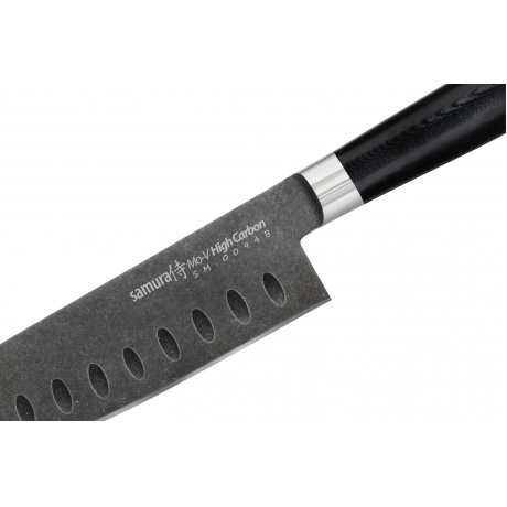 Нож Samura сантоку Mo-V Stonewash, 18 см, G-10 - фото 4