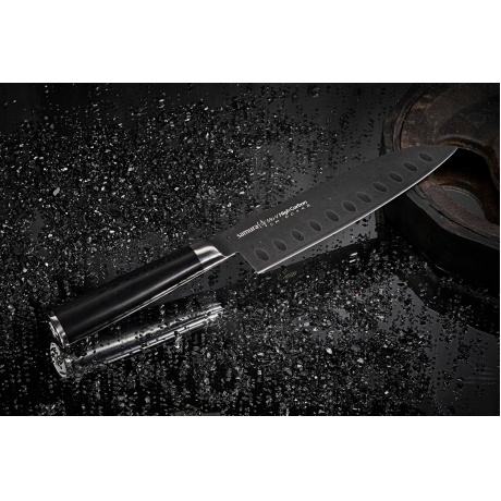 Нож Samura сантоку Mo-V Stonewash, 18 см, G-10 - фото 9