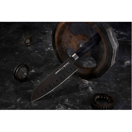 Нож Samura сантоку Mo-V Stonewash, 18 см, G-10 - фото 10