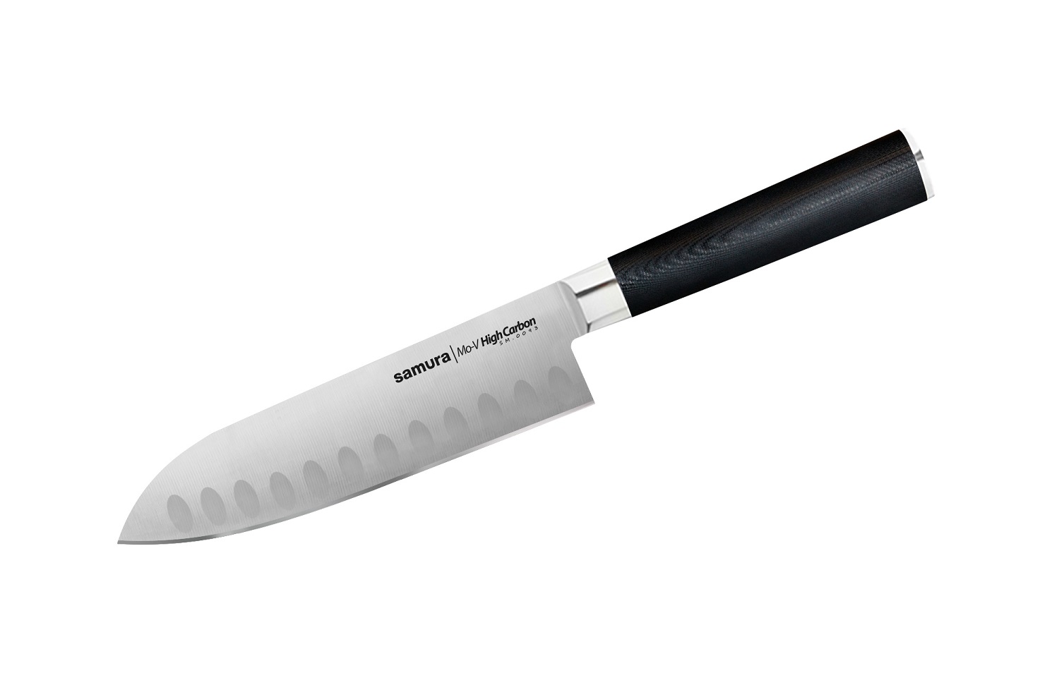 Нож Samura сантоку Mo-V, 13,8 см, G-10 нож samura обвалочный mo v stonewash 16 5 см g 10