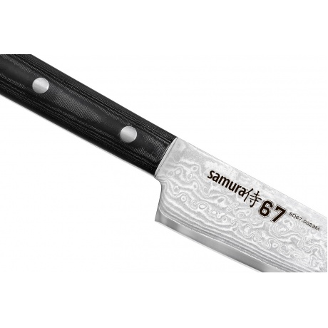 Нож Samura универсальный 15 см, дамаск 67 слоев, микарта - фото 2