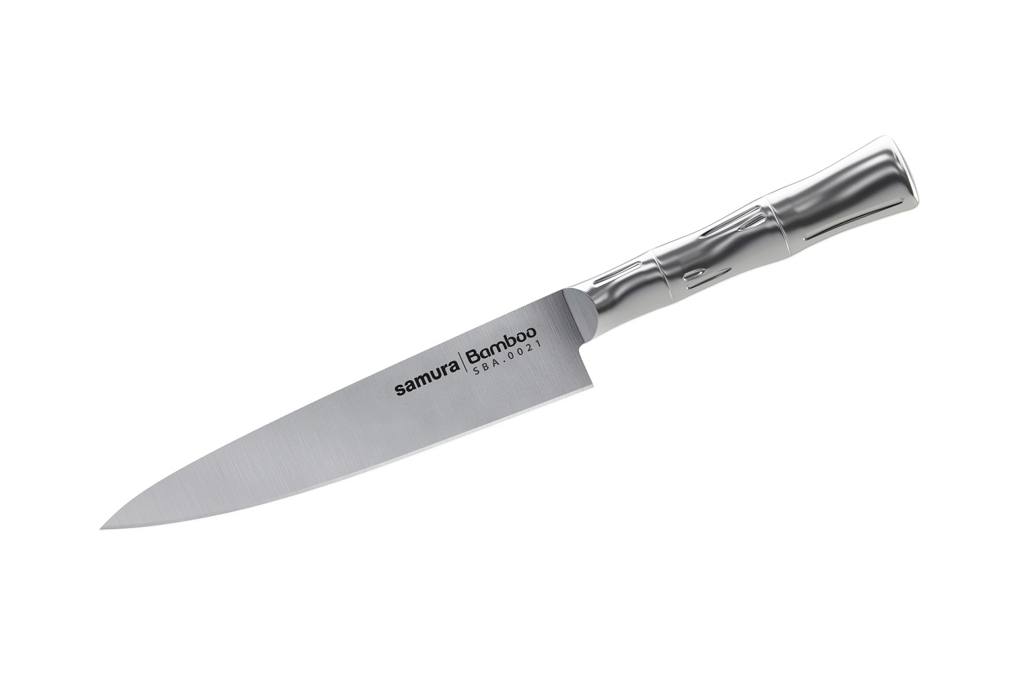Нож Samura универсальный Bamboo, 12,5 см, AUS-8 нож samura blacksmith накири 16 8 см aus 8 микарта