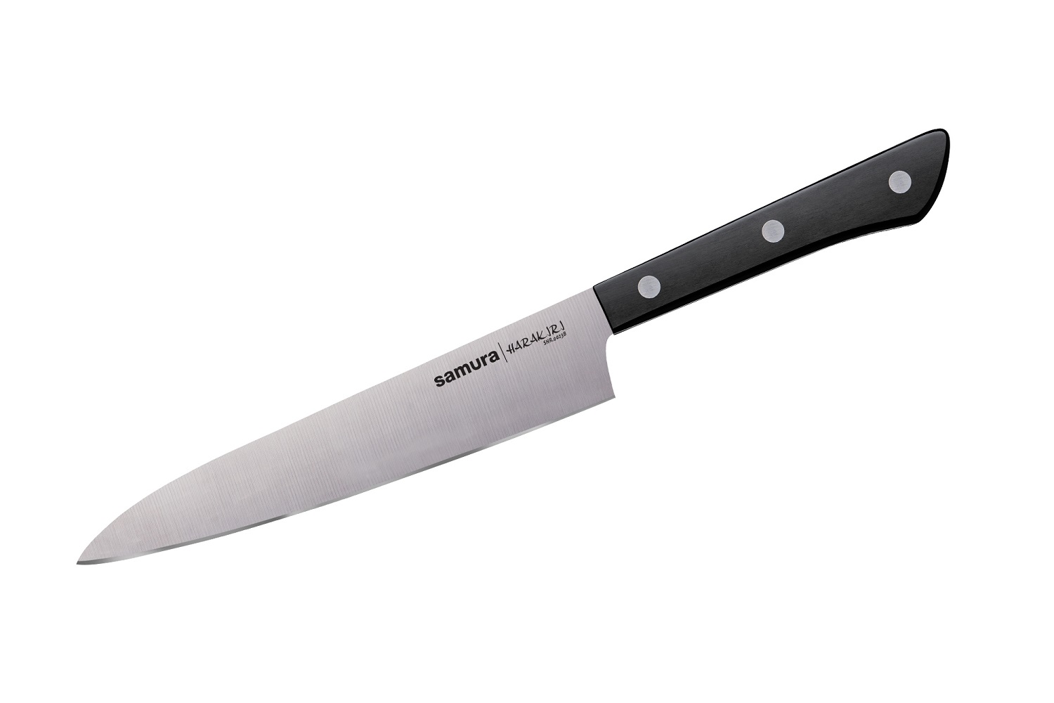 Нож Samura универсальный Harakiri, 15 см, корроз.-стойкая сталь, ABS пластик нож samura овощной harakiri 9 9 см корроз стойкая сталь abs пластик