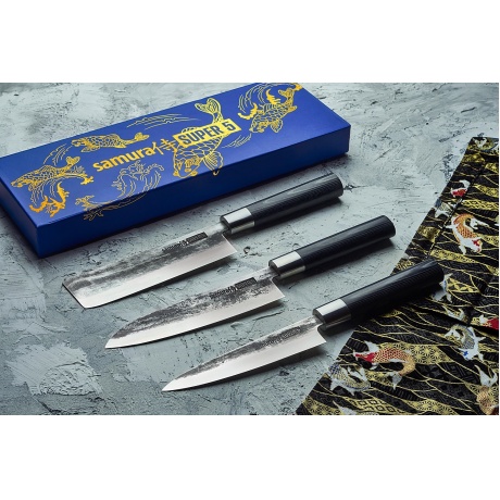 Нож Samura универсальный Super 5, 16,2 см, VG-10 5 слоев, микарта - фото 3