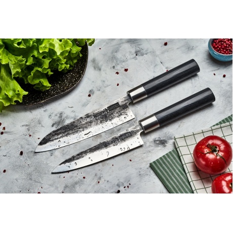 Нож Samura универсальный Super 5, 16,2 см, VG-10 5 слоев, микарта - фото 5