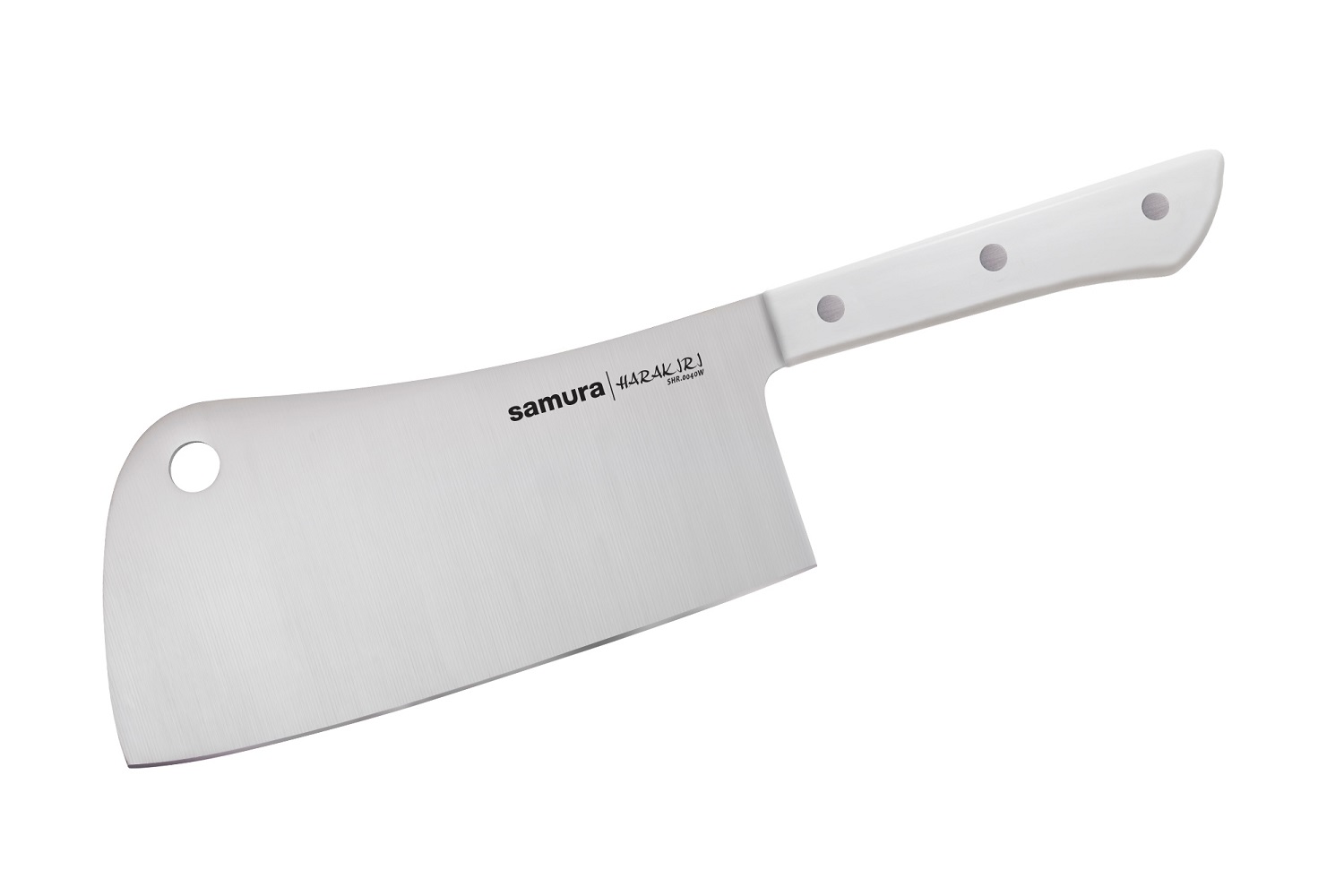 Топорик кухонный Samura Harakiri , 18 см, корроз.-стойкая сталь, ABS пластик нож кухонный samura harakiri для масла 96 мм корроз стойкая сталь белый abs пластик