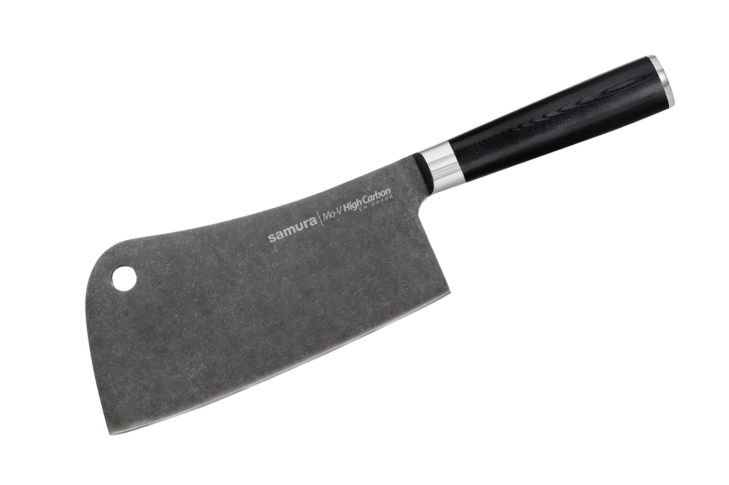 Топорик кухонный Samura Mo-V Stonewash, 18 см, G-10 кухонный нож samura mo v sm 0085 y