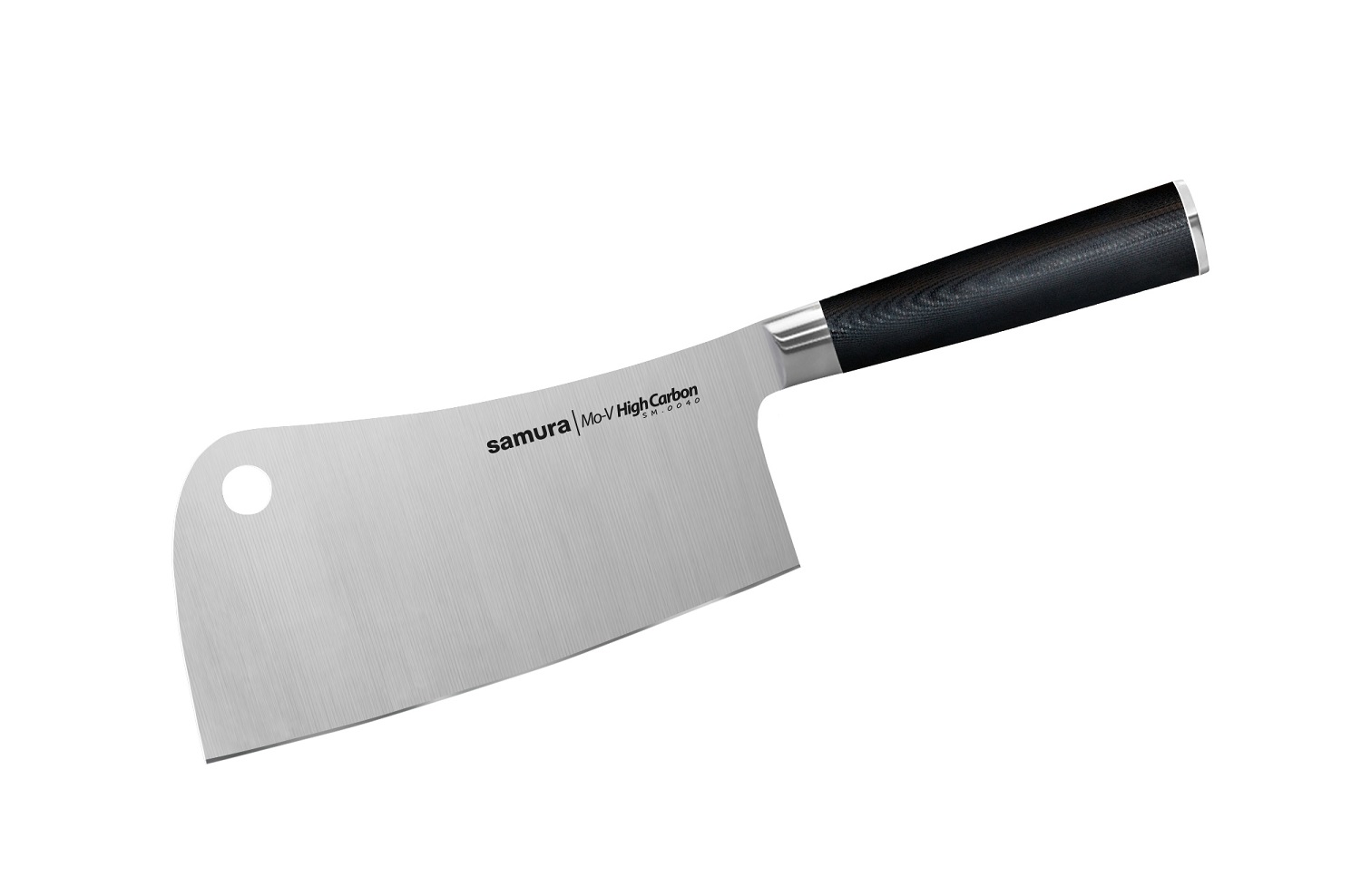 нож кухонный samura mo v сантоку лезвие 18 см Топорик кухонный Samura Mo-V, 18 см, G-10