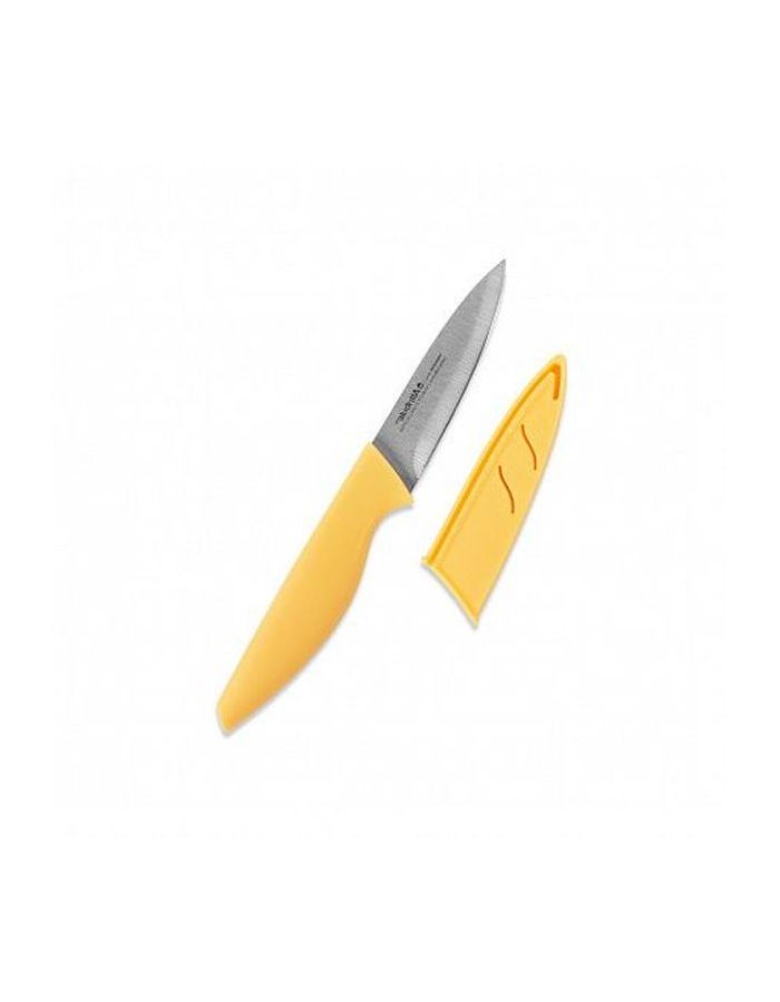 нож для фруктов attribute knife estilo ake304 9см Нож для фруктов TANGERINE 9см, пластиковый чехол ATTRIBUTE KNIFE AKT004