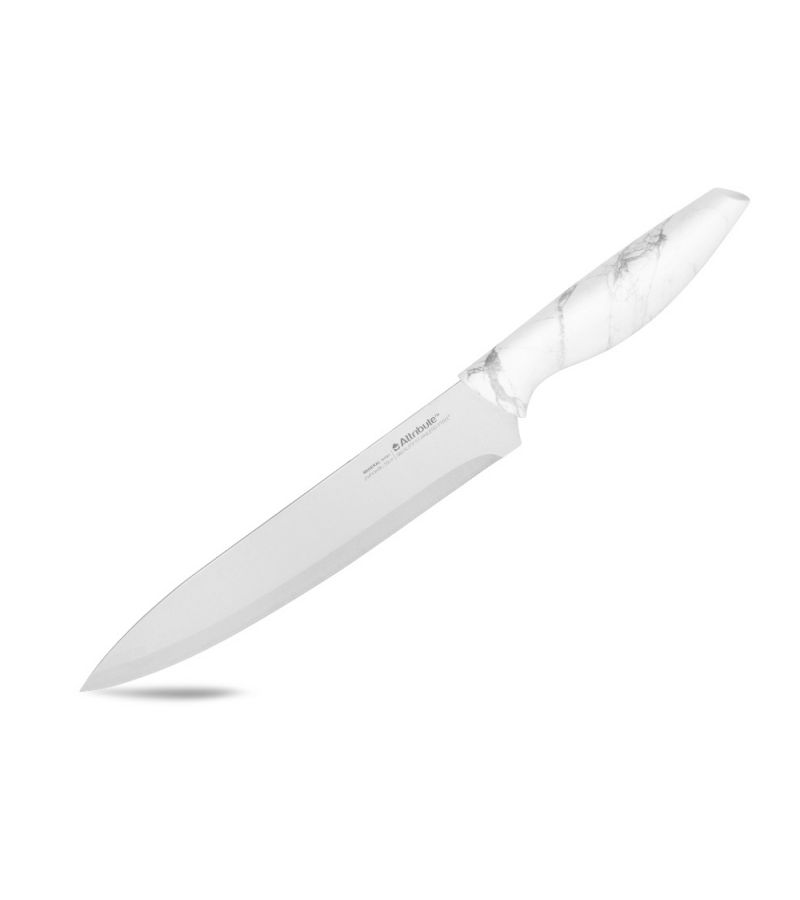 цена Нож поварской MARBLE 20см ATTRIBUTE KNIFE AKM228
