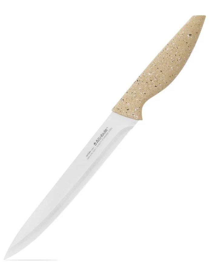 нож филейный natura basic 19см attribute natura akn038 Нож универсальный NATURA Granite 20см ATTRIBUTE NATURA AKN118