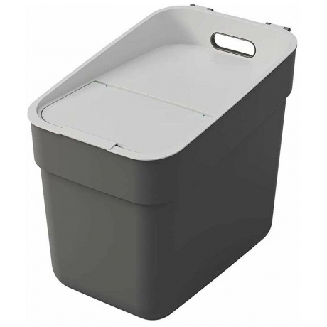 Контейнер для мусора READY TO COLLECT темно-серый/светло-серый 20л CURVER 02102-229-00 - фото 1